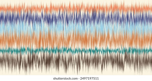 Abstract Washed Digital Watercolor Painting stripe brush seamless pattern background.Boho Camouflage Strokes Tie Dye Batik. Ombre gradient multicolor for surface print ikat gradient tileable wallpaper