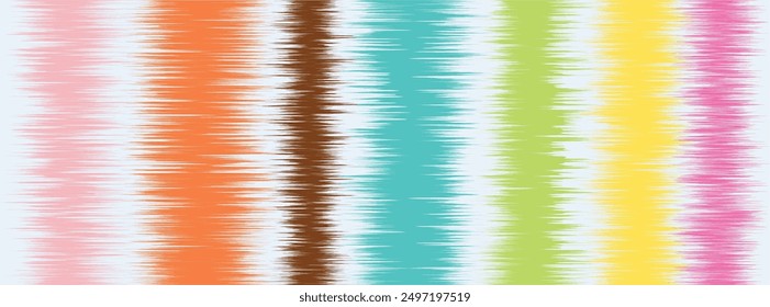 Abstract Washed Digital Watercolor Painting stripe brush seamless pattern background.Boho Camouflage Strokes Tie Dye Batik. Ombre gradient multicolor for surface print ikat gradient tileable wallpaper