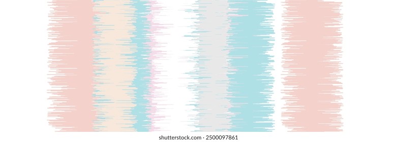 Abstract Washed Digital Watercolor Painting Stripe Brush Seamless Pattern background.boho Camouflage Strokes Tie Dye Batik. Ombre Gradient Multicolor for Surface Print Ikat Gradient Tileable Wallpaper