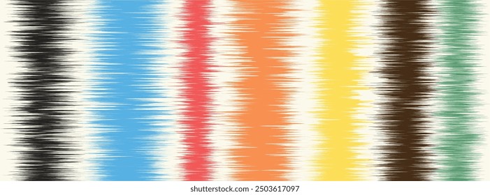 Abstract Washed Digital Watercolor Painting stripe brush seamless pattern background.Boho Camouflage Strokes Tie Dye Batik. Ombre gradient multicolor for surface print ikat gradient tileable wallpaper