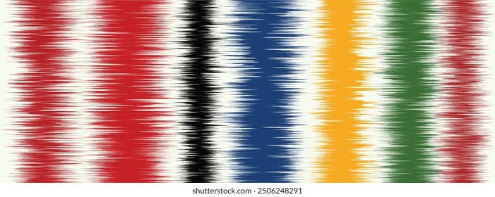 Abstract Washed Digital Watercolor Painting stripe brush seamless pattern background.Boho Camouflage Strokes Tie Dye Batik. Ombre gradient multicolor for surface print ikat gradient tileable wallpaper