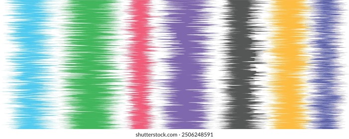 Abstract Washed Digital Watercolor Painting stripe brush seamless pattern background.Boho Camouflage Strokes Tie Dye Batik. Ombre gradient multicolor for surface print ikat gradient tileable wallpaper