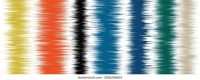 Abstract Washed Digital Watercolor Painting stripe brush seamless pattern background.Boho Camouflage Strokes Tie Dye Batik. Ombre gradient multicolor for surface print ikat gradient tileable wallpaper