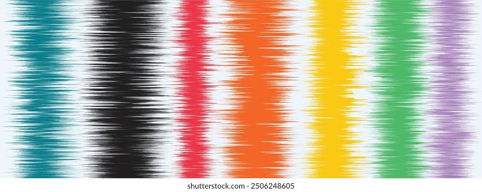 Abstract Washed Digital Watercolor Painting stripe brush seamless pattern background.Boho Camouflage Strokes Tie Dye Batik. Ombre gradient multicolor for surface print ikat gradient tileable wallpaper