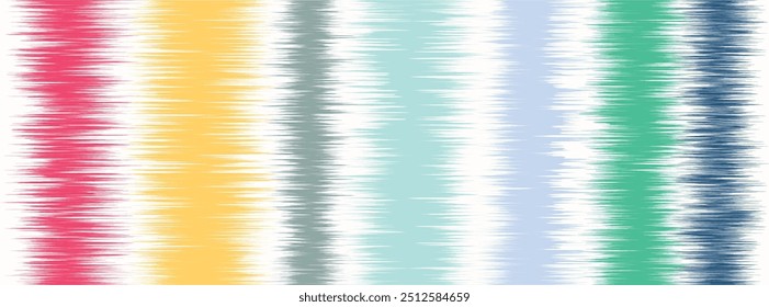 Abstract Washed Digital Watercolor Painting stripe brush seamless pattern background.Boho Camouflage Strokes Tie Dye Batik. Ombre gradient multicolor for surface print ikat gradient tileable wallpaper