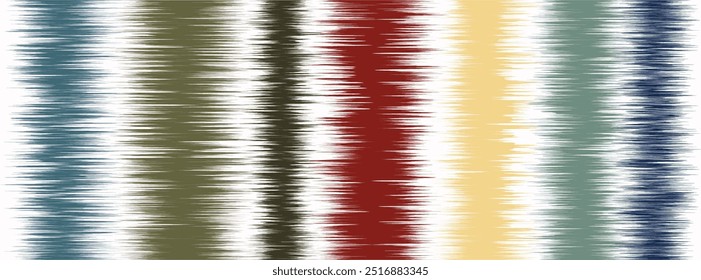 Abstract Washed Digital Watercolor Painting stripe brush seamless pattern background.Boho Camouflage Strokes Tie Dye Batik. Ombre gradient multicolor for surface print ikat gradient tileable wallpaper
