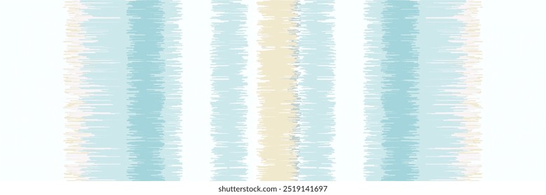 Abstract Washed Digital Watercolor Painting Stripe Brush Seamless Pattern background.boho Camouflage Strokes Tie Dye Batik. Ombre Gradient Multicolor for Surface Print Ikat Gradient Tileable Wallpaper