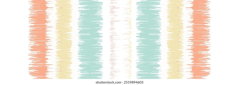 Abstract Washed Digital Watercolor Painting Stripe Brush Seamless Pattern background.boho Camouflage Strokes Tie Dye Batik. Ombre Gradient Multicolor for Surface Print Ikat Gradient Tileable Wallpaper