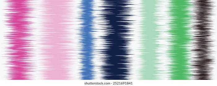 Abstract Washed Digital Watercolor Painting stripe brush seamless pattern background.Boho Camouflage Strokes Tie Dye Batik. Ombre gradient multicolor for surface print ikat gradient tileable wallpaper