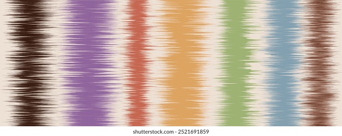 Abstract Washed Digital Watercolor Painting stripe brush seamless pattern background.Boho Camouflage Strokes Tie Dye Batik. Ombre gradient multicolor for surface print ikat gradient tileable wallpaper