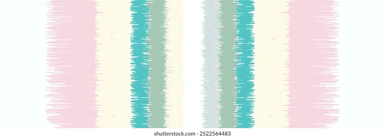 Abstract Washed Digital Watercolor Painting Stripe Brush Seamless Pattern background.boho Camouflage Strokes Tie Dye Batik. Ombre Gradient Multicolor for Surface Print Ikat Gradient Tileable Wallpaper