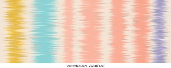 Abstract Washed Digital Watercolor Painting stripe brush seamless pattern background.Boho Camouflage Strokes Tie Dye Batik. Ombre gradient multicolor for surface print ikat gradient tileable wallpaper