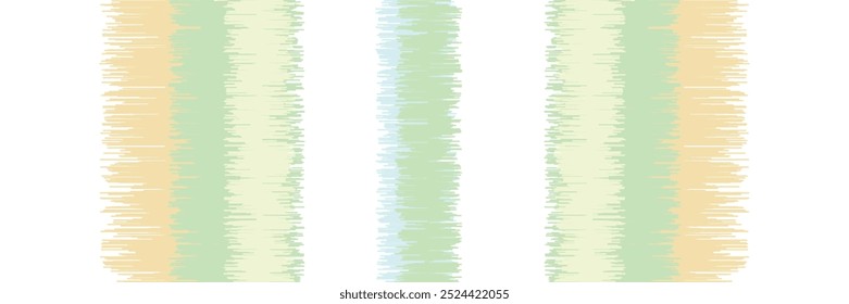 Abstract Washed Digital Watercolor Painting Stripe Brush Seamless Pattern background.boho Camouflage Strokes Tie Dye Batik. Ombre Gradient Multicolor for Surface Print Ikat Gradient Tileable Wallpaper