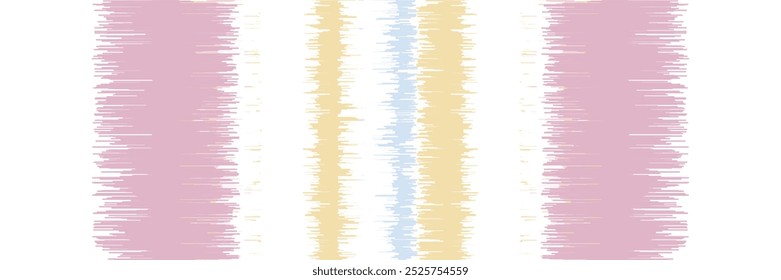 Abstract Washed Digital Watercolor Painting Stripe Brush Seamless Pattern background.boho Camouflage Strokes Tie Dye Batik. Ombre Gradient Multicolor for Surface Print Ikat Gradient Tileable Wallpaper