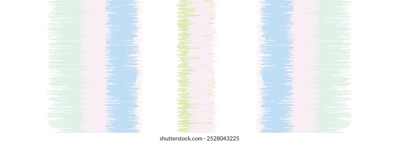 Abstract Washed Digital Watercolor Painting Stripe Brush Seamless Pattern background.boho Camouflage Strokes Tie Dye Batik. Ombre Gradient Multicolor for Surface Print Ikat Gradient Tileable Wallpaper