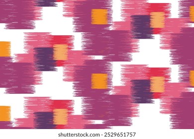 Abstract Washed Digital Watercolor Painting Stripe Brush Seamless Pattern background.boho Camouflage Strokes Tie Dye Batik. Ombre Gradient Multicolor for Surface Print Ikat Gradient Tileable Wallpaper
