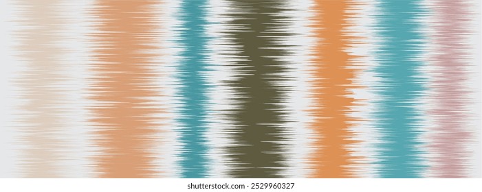 Abstract Washed Digital Watercolor Painting stripe brush seamless pattern background.Boho Camouflage Strokes Tie Dye Batik. Ombre gradient multicolor for surface print ikat gradient tileable wallpaper