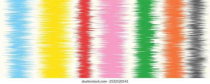 Abstract Washed Digital Watercolor Painting stripe brush seamless pattern background.Boho Camouflage Strokes Tie Dye Batik. Ombre gradient multicolor for surface print ikat gradient tileable wallpaper