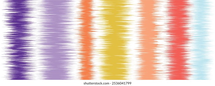 Abstract Washed Digital Watercolor Painting stripe brush seamless pattern background.Boho Camouflage Strokes Tie Dye Batik. Ombre gradient multicolor for surface print ikat gradient tileable wallpaper