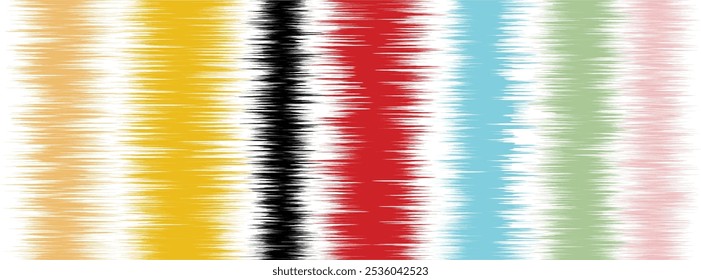 Abstract Washed Digital Watercolor Painting stripe brush seamless pattern background.Boho Camouflage Strokes Tie Dye Batik. Ombre gradient multicolor for surface print ikat gradient tileable wallpaper