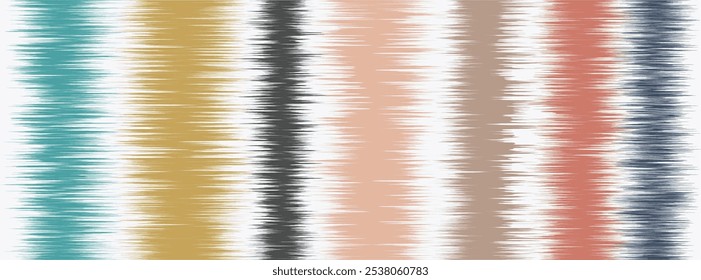 Abstract Washed Digital Watercolor Painting stripe brush seamless pattern background.Boho Camouflage Strokes Tie Dye Batik. Ombre gradient multicolor for surface print ikat gradient tileable wallpaper