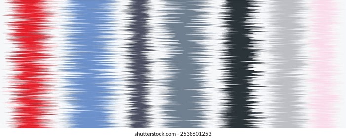 Abstract Washed Digital Watercolor Painting stripe brush seamless pattern background.Boho Camouflage Strokes Tie Dye Batik. Ombre gradient multicolor for surface print ikat gradient tileable wallpaper