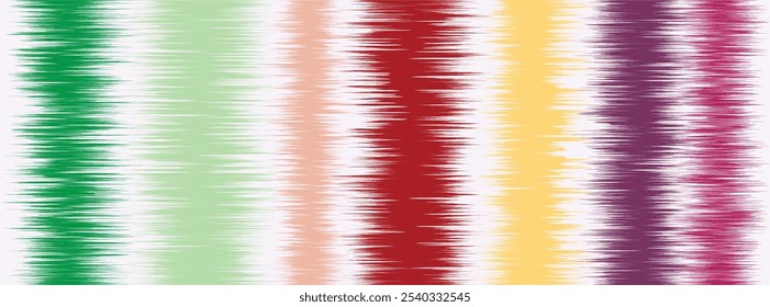 Abstract Washed Digital Watercolor Painting stripe brush seamless pattern background.Boho Camouflage Strokes Tie Dye Batik. Ombre gradient multicolor for surface print ikat gradient tileable wallpaper