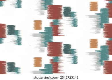 Abstract Washed Digital Watercolor Painting Stripe Brush Seamless Pattern background.boho Camouflage Strokes Tie Dye Batik. Ombre Gradient Multicolor for Surface Print Ikat Gradient Tileable Wallpaper