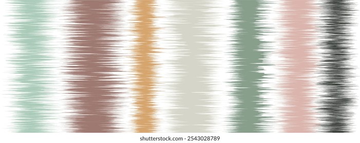 Abstract Washed Digital Watercolor Painting stripe brush seamless pattern background.Boho Camouflage Strokes Tie Dye Batik. Ombre gradient multicolor for surface print ikat gradient tileable wallpaper