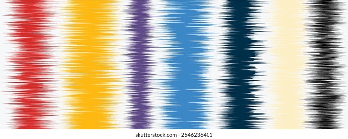 Abstract Washed Digital Watercolor Painting stripe brush seamless pattern background.Boho Camouflage Strokes Tie Dye Batik. Ombre gradient multicolor for surface print ikat gradient tileable wallpaper