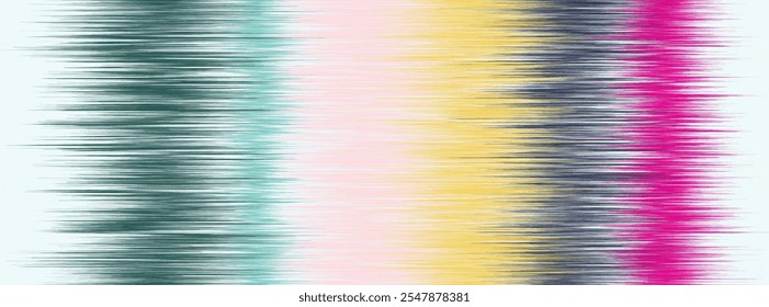 Abstract Washed Digital Watercolor Painting stripe brush seamless pattern background.Boho Camouflage Strokes Tie Dye Batik. Ombre gradient multicolor for surface print ikat gradient tileable wallpaper