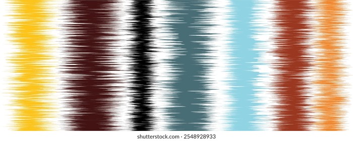 Abstract Washed Digital Watercolor Painting stripe brush seamless pattern background.Boho Camouflage Strokes Tie Dye Batik. Ombre gradient multicolor for surface print ikat gradient tileable wallpaper