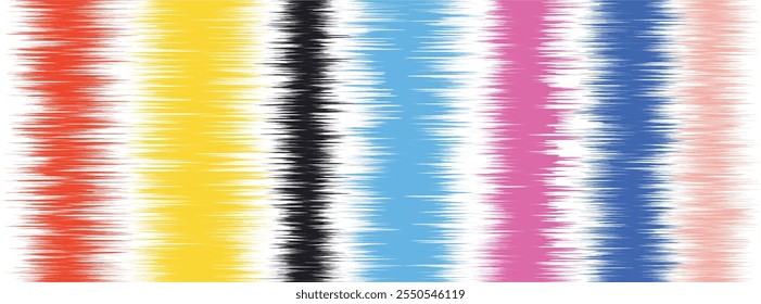 Abstract Washed Digital Watercolor Painting stripe brush seamless pattern background.Boho Camouflage Strokes Tie Dye Batik. Ombre gradient multicolor for surface print ikat gradient tileable wallpaper