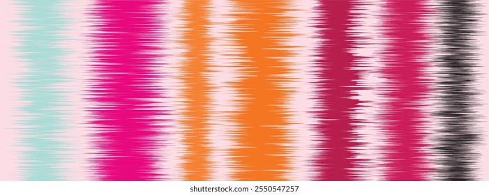 Abstract Washed Digital Watercolor Painting stripe brush seamless pattern background.Boho Camouflage Strokes Tie Dye Batik. Ombre gradient multicolor for surface print ikat gradient tileable wallpaper