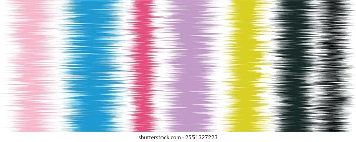 Abstract Washed Digital Watercolor Painting stripe brush seamless pattern background.Boho Camouflage Strokes Tie Dye Batik. Ombre gradient multicolor for surface print ikat gradient tileable wallpaper