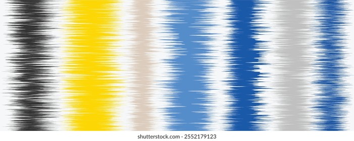 Abstract Washed Digital Watercolor Painting stripe brush seamless pattern background.Boho Camouflage Strokes Tie Dye Batik. Ombre gradient multicolor for surface print ikat gradient tileable wallpaper