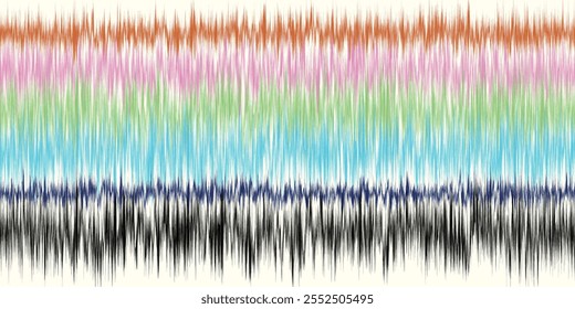 Abstract Washed Digital Watercolor Painting stripe brush seamless pattern background.Boho Camouflage Strokes Tie Dye Batik. Ombre gradient multicolor for surface print ikat gradient tileable wallpaper