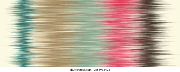 Abstract Washed Digital Watercolor Painting stripe brush seamless pattern background.Boho Camouflage Strokes Tie Dye Batik. Ombre gradient multicolor for surface print ikat gradient tileable wallpaper