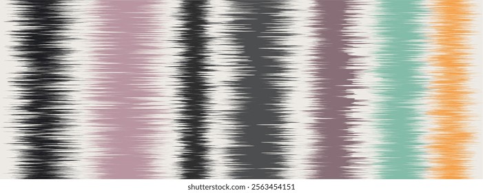 Abstract Washed Digital Watercolor Painting stripe brush seamless pattern background.Boho Camouflage Strokes Tie Dye Batik. Ombre gradient multicolor for surface print ikat gradient tileable wallpaper