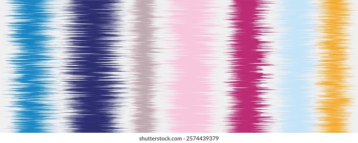 Abstract Washed Digital Watercolor Painting stripe brush seamless pattern background.Boho Camouflage Strokes Tie Dye Batik. Ombre gradient multicolor for surface print ikat gradient tileable wallpaper