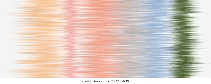 Abstract Washed Digital Watercolor Painting stripe brush seamless pattern background.Boho Camouflage Strokes Tie Dye Batik. Ombre gradient multicolor for surface print ikat gradient tileable wallpaper