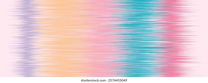 Abstract Washed Digital Watercolor Painting stripe brush seamless pattern background.Boho Camouflage Strokes Tie Dye Batik. Ombre gradient multicolor for surface print ikat gradient tileable wallpaper