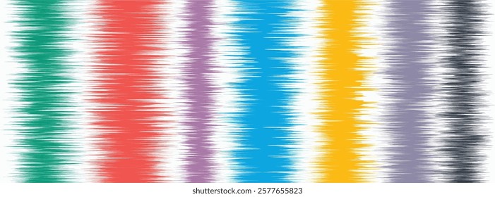 Abstract Washed Digital Watercolor Painting stripe brush seamless pattern background.Boho Camouflage Strokes Tie Dye Batik. Ombre gradient multicolor for surface print ikat gradient tileable wallpaper