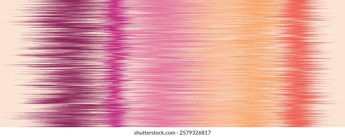 Abstract Washed Digital Watercolor Painting stripe brush seamless pattern background.Boho Camouflage Strokes Tie Dye Batik. Ombre gradient multicolor for surface print ikat gradient tileable wallpaper