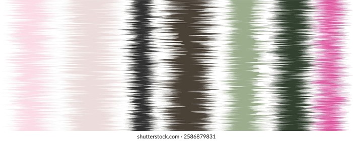 Abstract Washed Digital Watercolor Painting stripe brush seamless pattern background.Boho Camouflage Strokes Tie Dye Batik. Ombre gradient multicolor for surface print ikat gradient tileable wallpaper