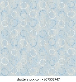 Abstract washed dot contour textured background. Seamless pattern.