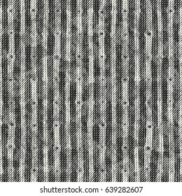 Abstract washed stripe and dot textured background. Seamless pattern.