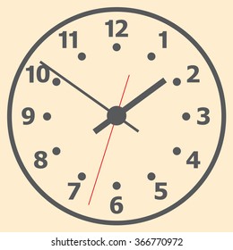 Discagem de relógio abstrato. Relógio. Horário da imagem. Fique atento à montagem na parede. Horas da imagem. Relógio Digital. Horário de discagem. Mãos do relógio. O relógio mostra a hora. Horas minutos.