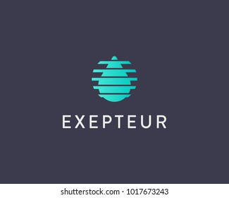 Abstract water aqua recycle logo design. Water drop tech vector logotype. 