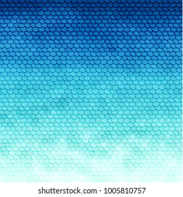 Abstract water background with circles 3d pattern - vector eps10
